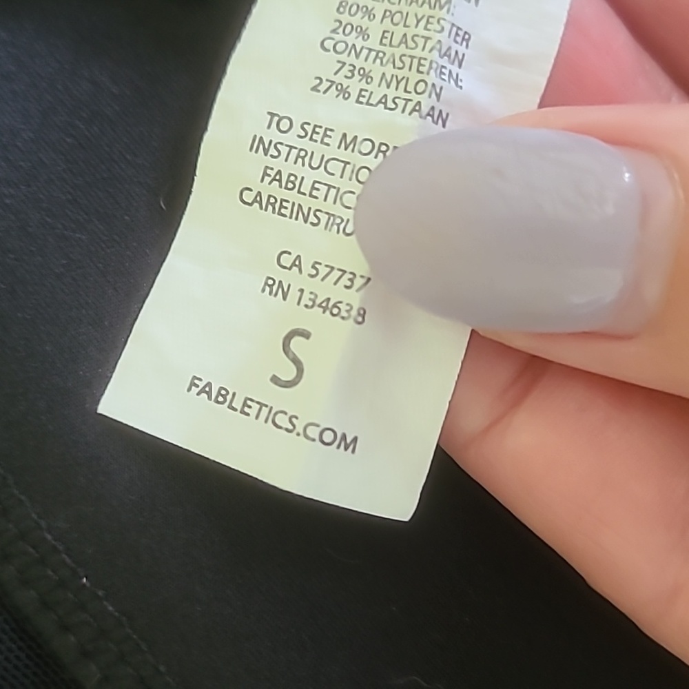 Fabletics Black Leggings With Mesh Side Inserts E… - image 8